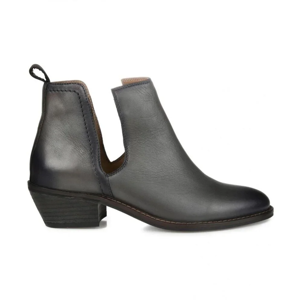 Journee Signature Women's Brigitte Cutout Bootie Shoes BRIGITTE Gray 8.5M